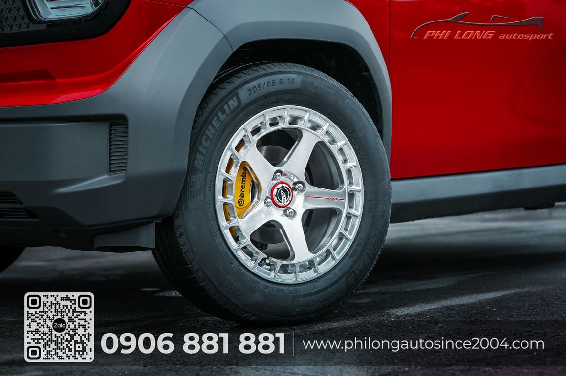 Mô tả xe VF3 với mâm phay xước bạc