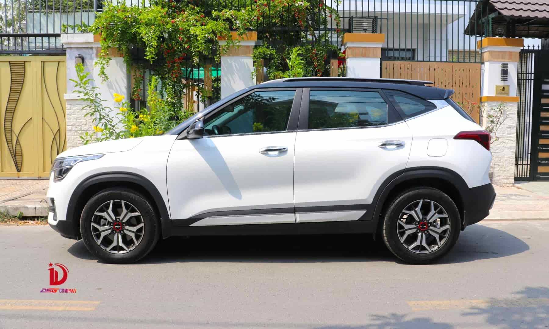 Thân xe KIA Seltos 2023 với thiết kế năng động - trải nghiệm thuê xe ô tô tự lái Thủ Đức