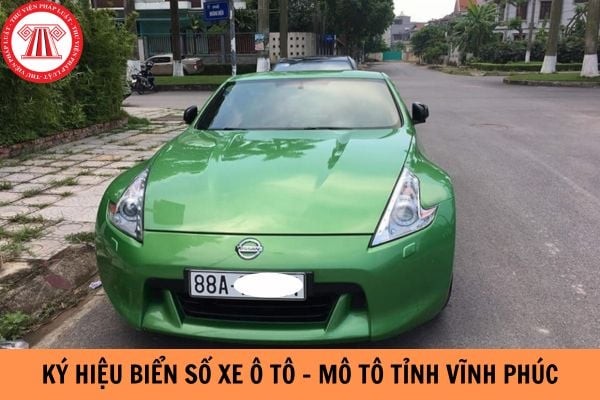 Hình ảnh minh họa biển số xe ô tô Vĩnh Phúc