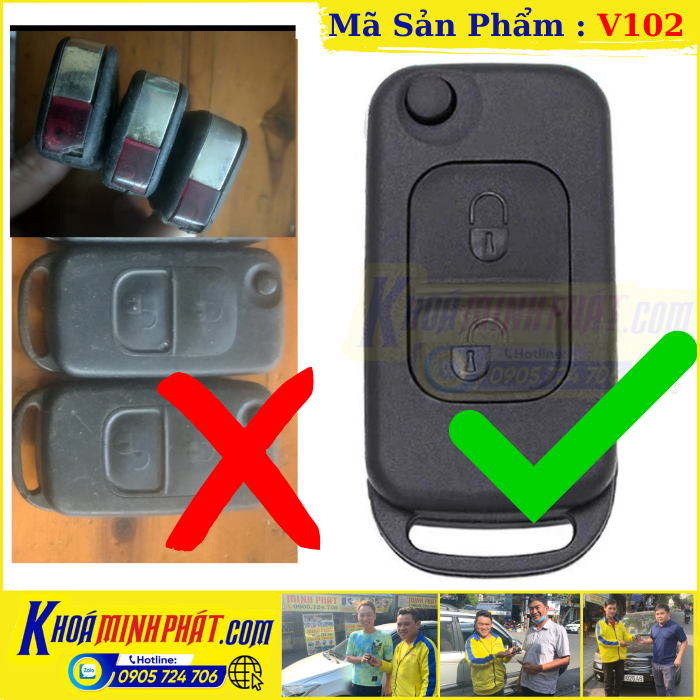 Vỏ chìa khóa xe ô tô Mercedes Sprinter remote