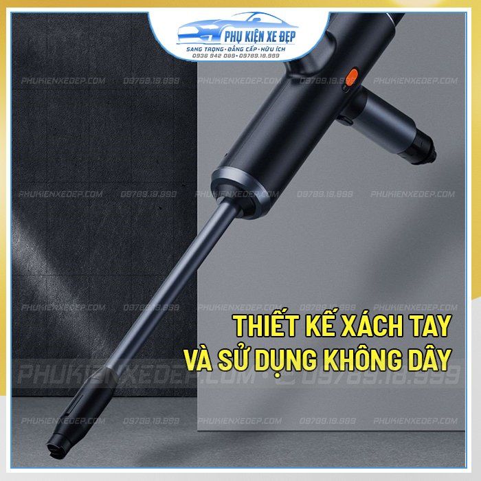 Vòi xịt rửa xe ô tô Baseus với các đầu phun