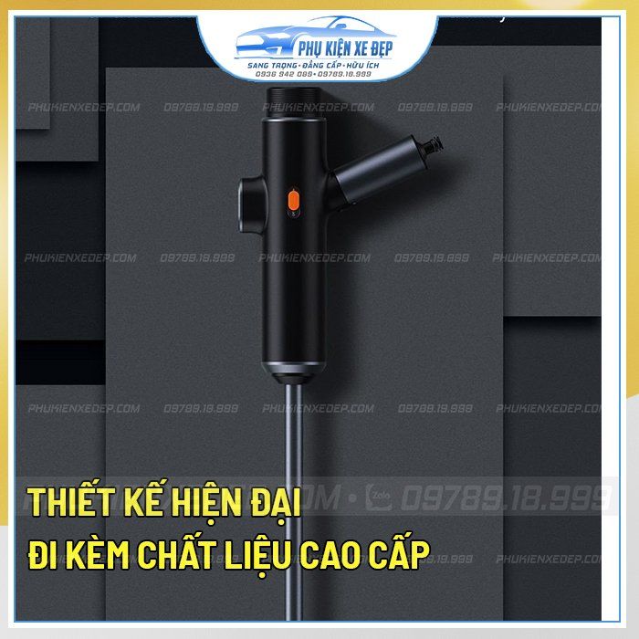Vòi xịt rửa xe ô tô Baseus và bình bọt