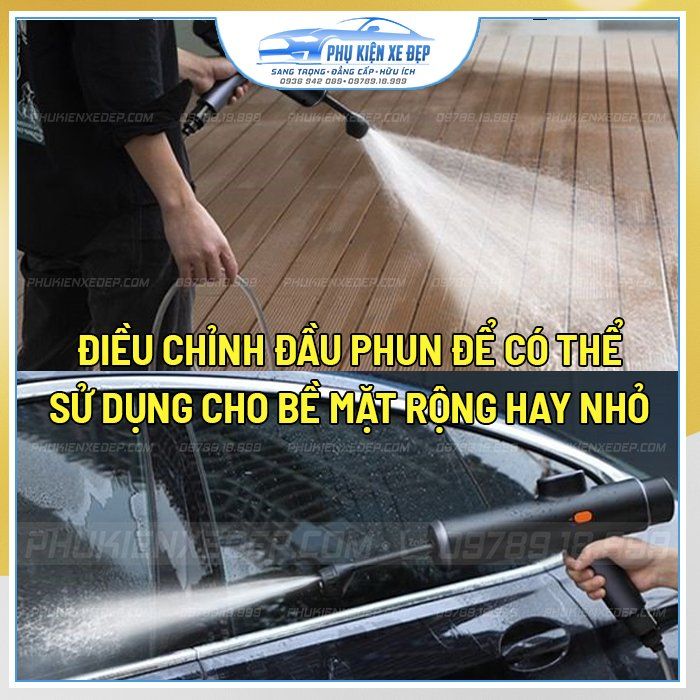 Vòi xịt rửa xe ô tô Baseus cầm tay