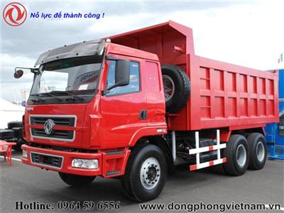 Xe ben Dongfeng 6x4 20 tấn đang xuống dốc an toàn