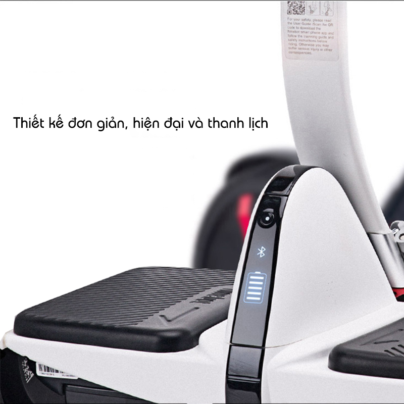 Bảng thông số kỹ thuật dán trên thân xe Ninebot Mini PRO.