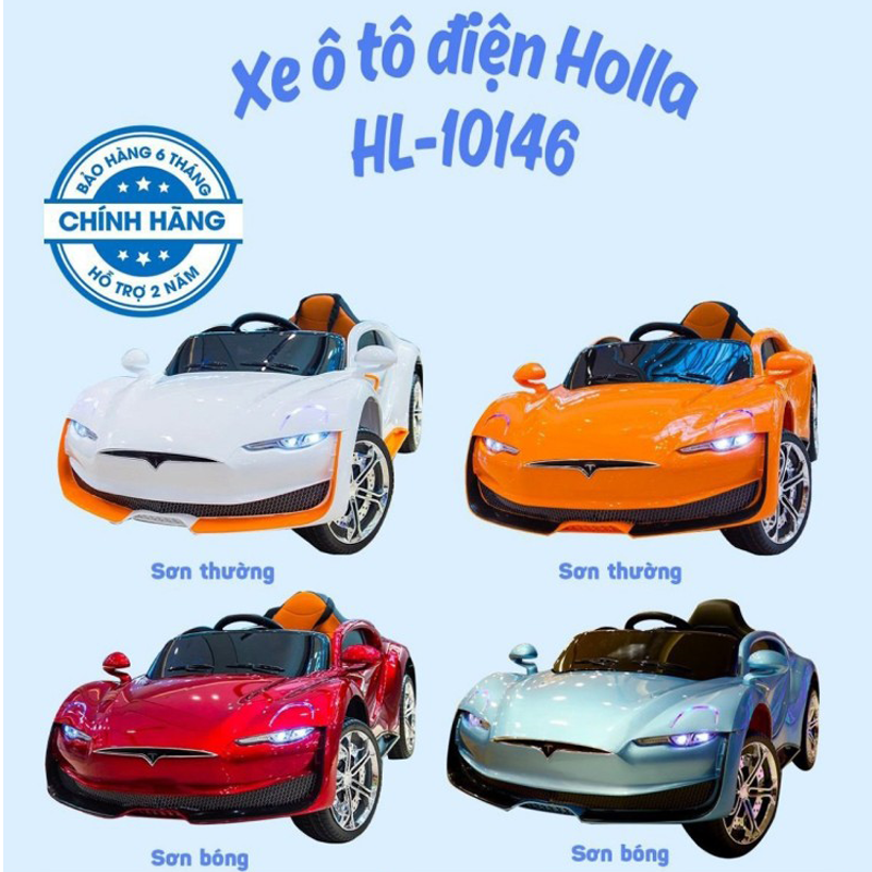 Xe ô tô điện trẻ em Holla HL-10146 màu xanh