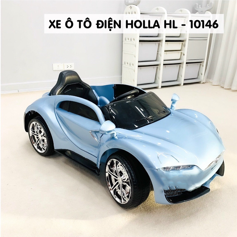 Holla HL-10146 xe ô tô điện màu xanh sơn bóng