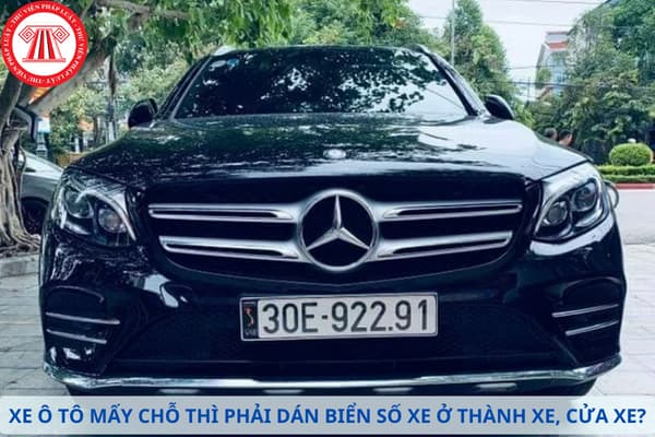 Xe ô tô số mấy chỗ: Hình ảnh xe khách dán biển số và thông tin bên thành xe