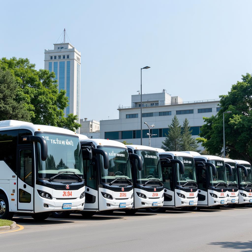 Xe ô tô 54 chỗ hiện đại sẵn sàng cho thuê