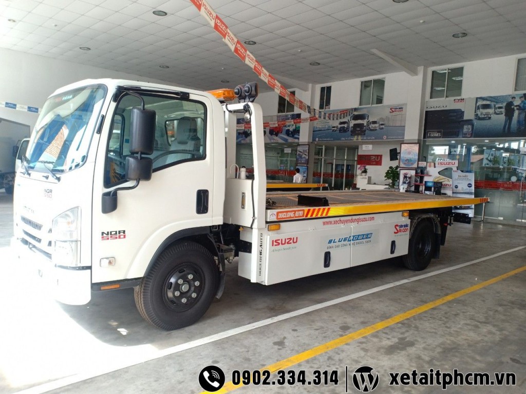 Xe chở xe ô tô isuzu nqr550