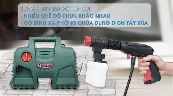 Máy rửa xe gia đình Bosch Easy AQT 100 màu xanh