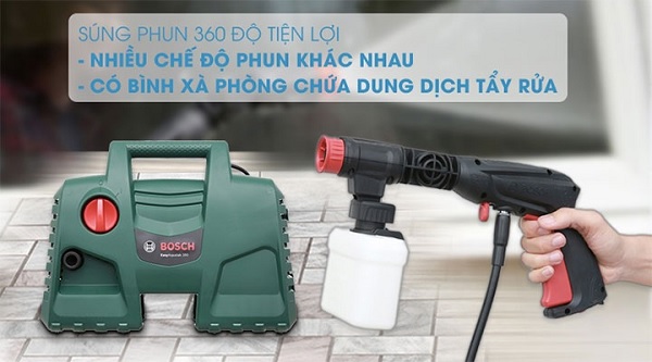 Máy rửa xe gia đình Bosch Easy AQT 100 màu xanh