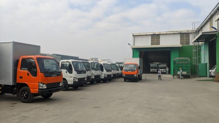 Thành phẩm xe Ô tô tải có thùng tại An Việt.