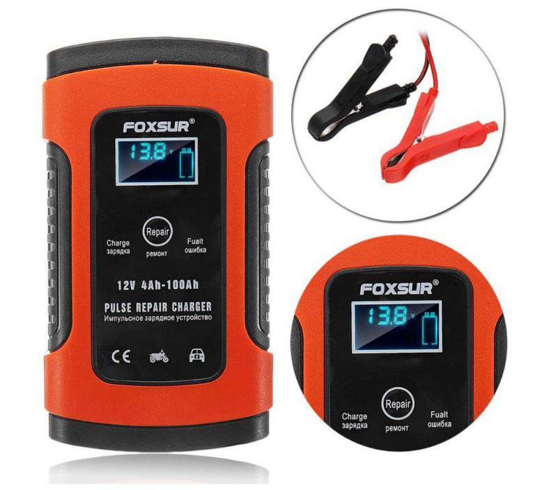 Sạc Bình Ắc Quy Foxsur Ô Tô Xe Máy 12V 100Ah thông số kỹ thuật