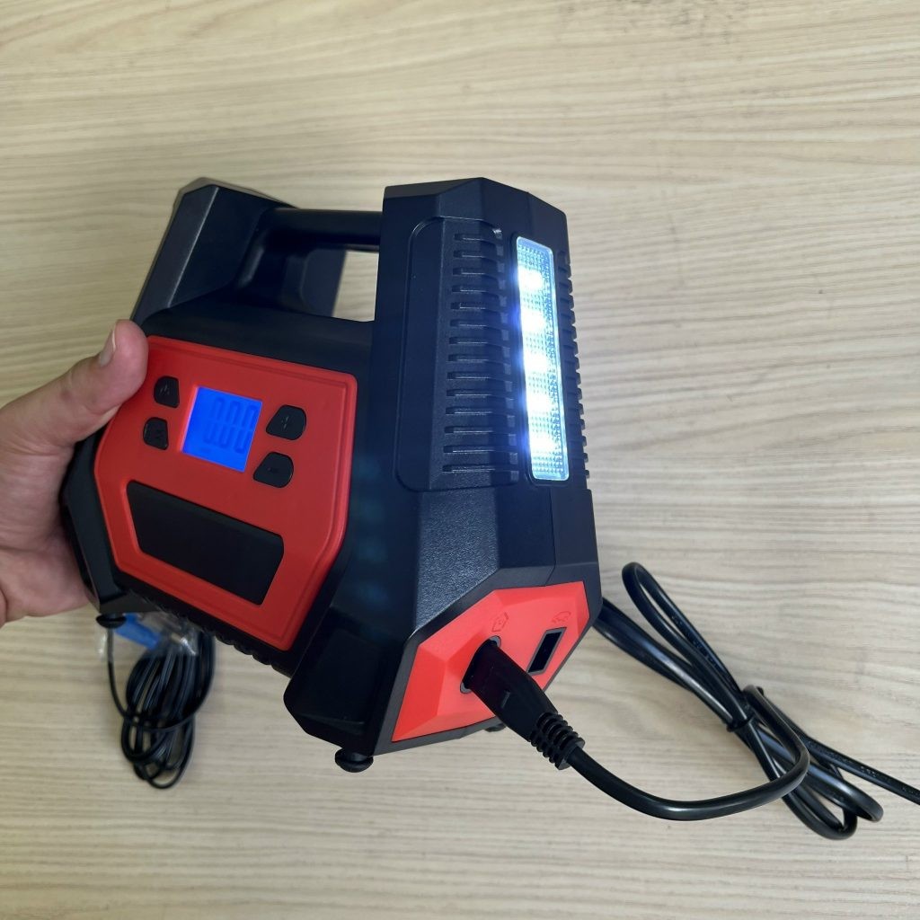 Bơm bánh xe ô tô 12V/220V tiện lợi cho mọi chuyến đi