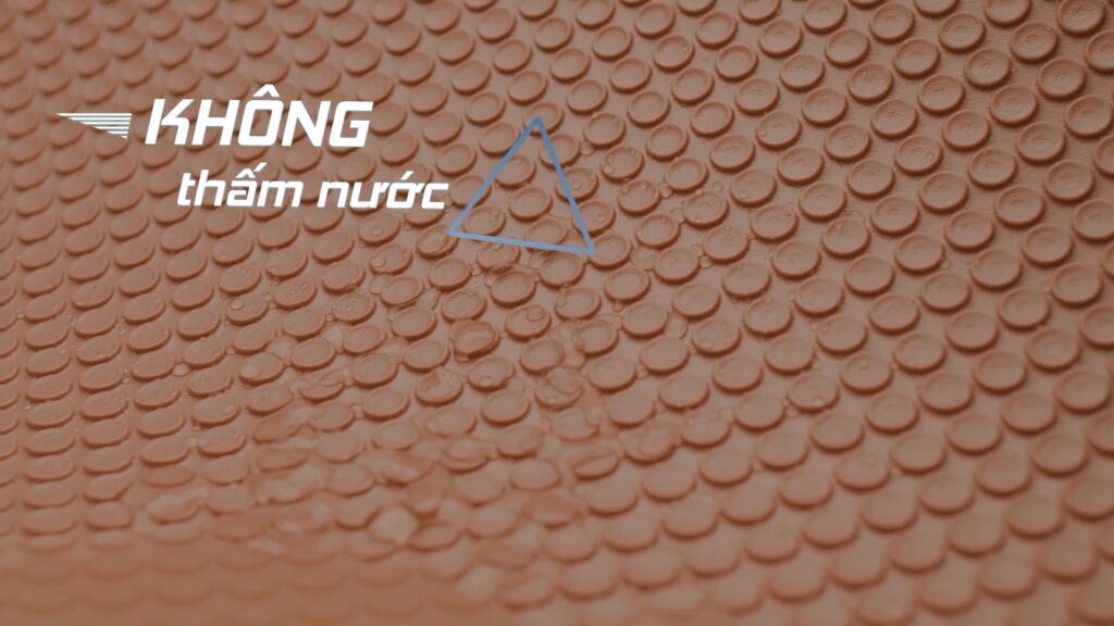 Bề mặt chống thấm nước của thảm KATA