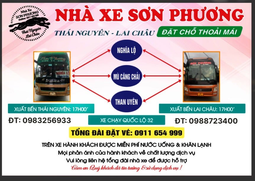 Vé xe ô tô Yên Bái Thái Nguyên: Lịch trình, nhà xe và cách đặt