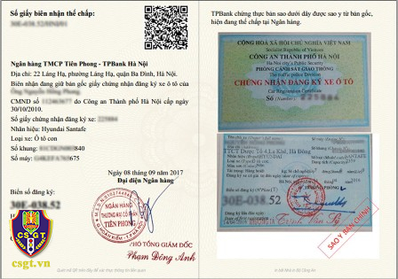 Thế chấp xe ô tô có cần công chứng? Điều cần biết