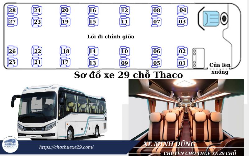 Xe ô tô 29 chỗ dài: Lựa chọn tối ưu cho vận tải hành khách