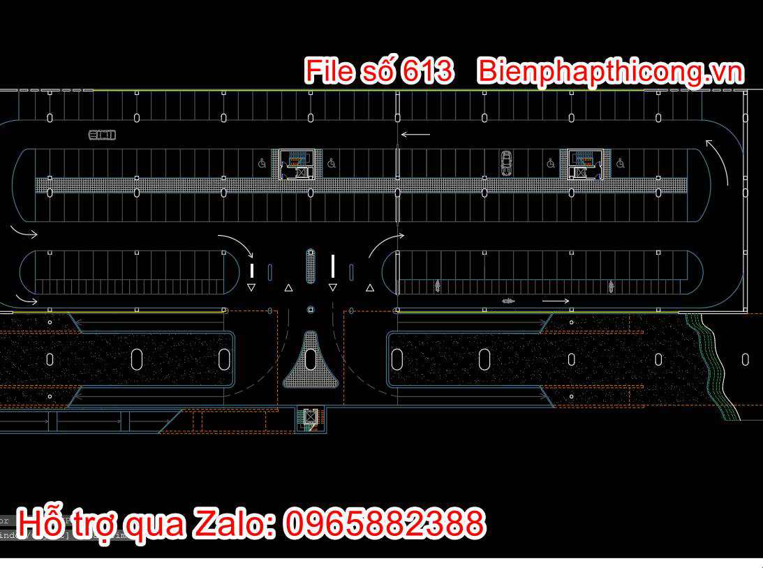 Hướng Dẫn Xin File CAD Bãi Gửi Xe Ô Tô Chuẩn và Hiệu Quả