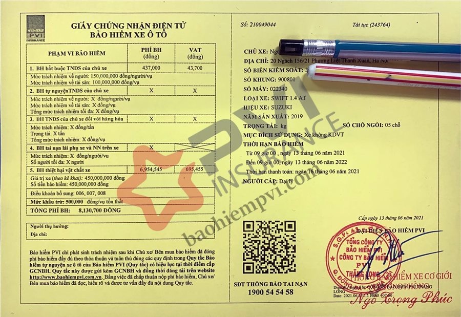 Giá Bảo Hiểm Xe Ô Tô 2 Chiều PVI: Chi Tiết Từ A-Z