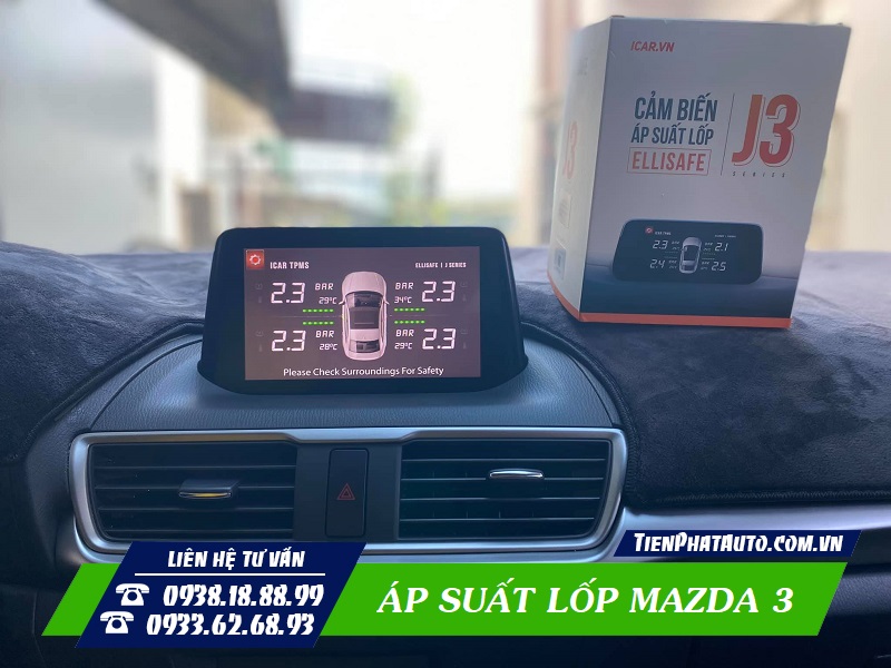 Áp suất lốp xe ô tô Mazda 3: Tiêu chuẩn và cách kiểm tra