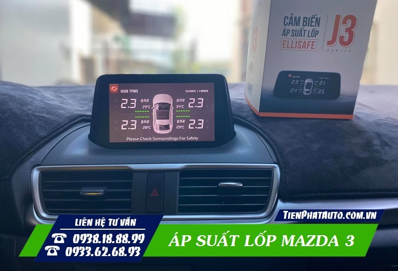 Áp suất lốp xe ô tô Mazda 3: Tiêu chuẩn và cách kiểm tra