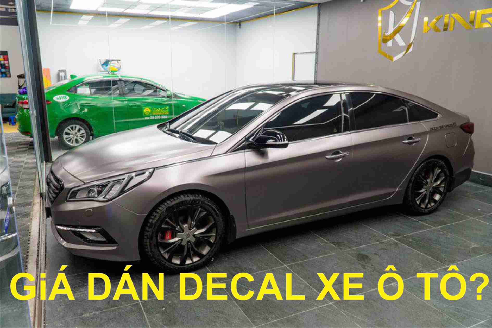 Ý tưởng dán decal xe ô tô màu xám ghi độc đáo nhất