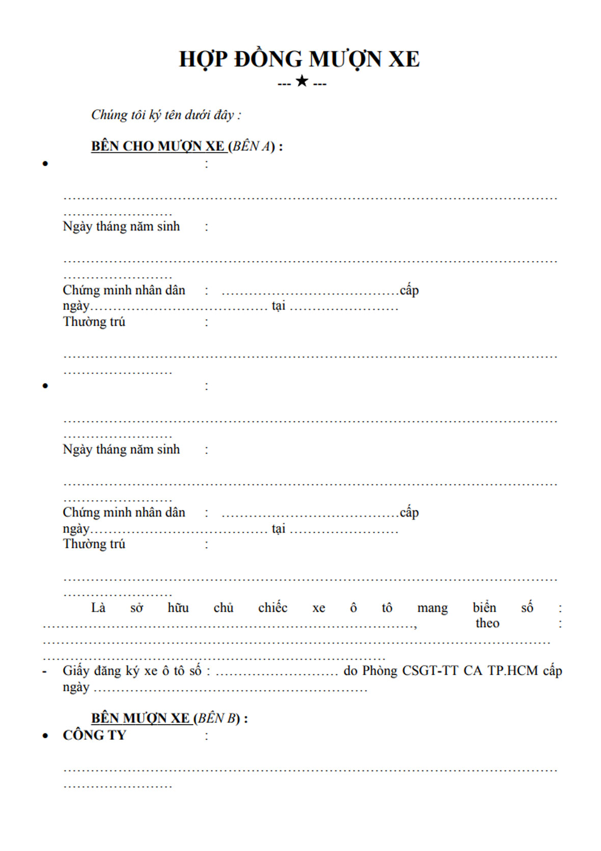 hop-dong-muon-xe-001 Mẫu Hợp Đồng Mượn Xe Ô Tô: Hướng Dẫn Chi Tiết & Mẫu Chuẩn