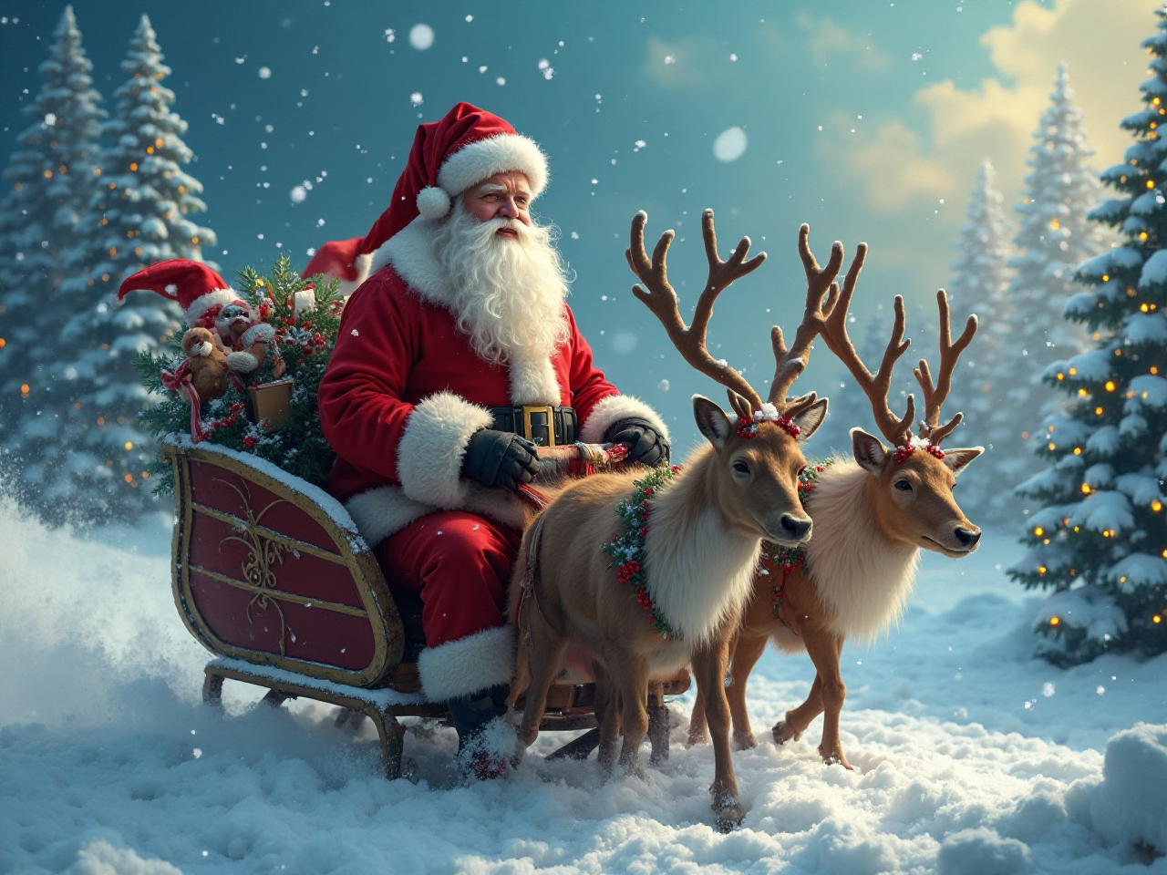 Ông Già Noel Đi Xe Ô Tô: Biểu Tượng Giáng Sinh Hiện Đại