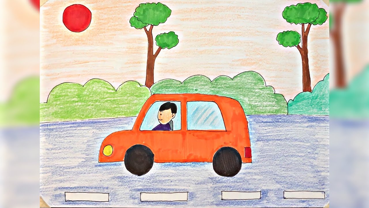 Tranh vẽ về xe ô tô: Nghệ thuật, kỹ thuật và niềm đam mê bất tận