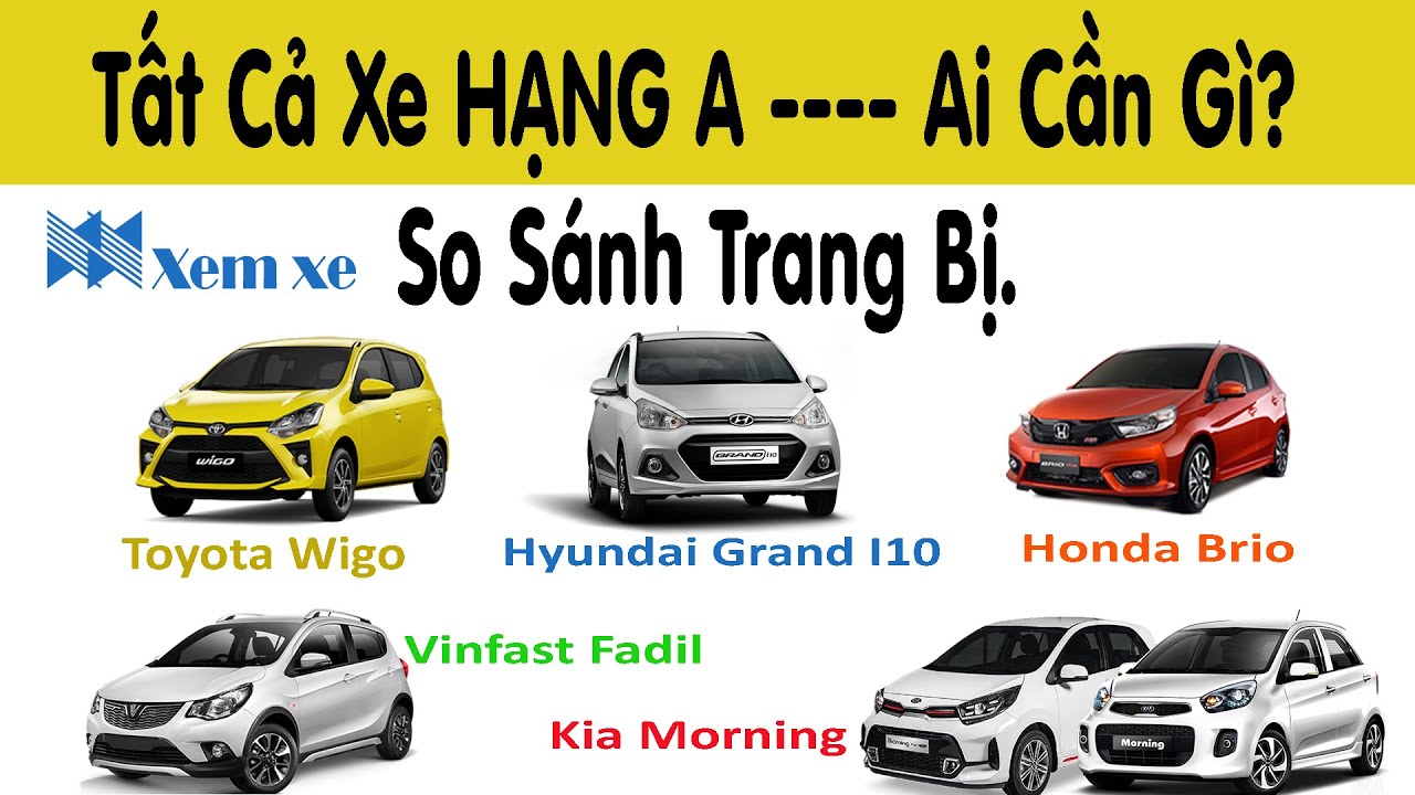 So sánh các xe ô tô hạng A: Lựa chọn nào tối ưu cho bạn?