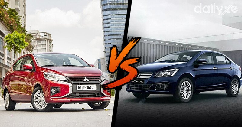 So sánh xe ô tô Suzuki Ciaz và Mitsubishi Attrage chi tiết