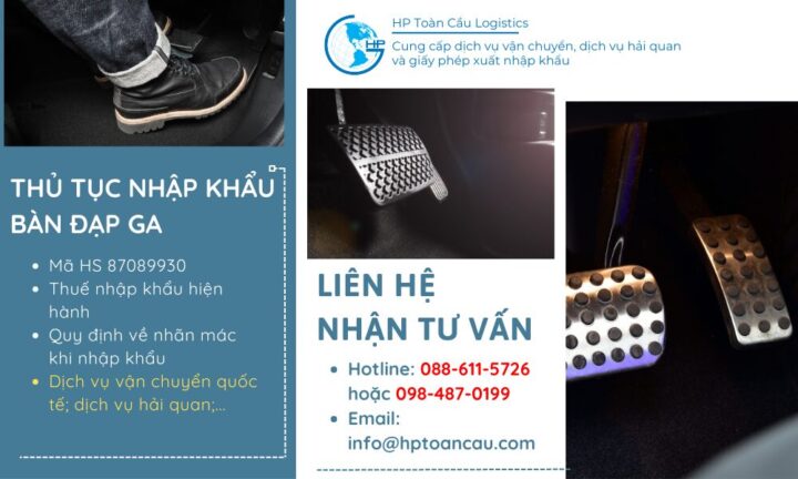 Thủ tục nhập bàn đạp xe ô tô: Hướng dẫn chi tiết từ A-Z