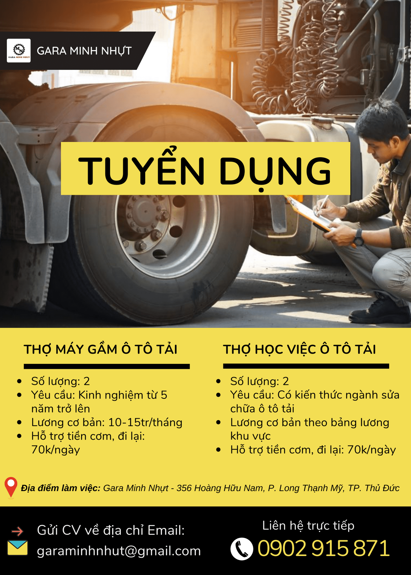 Tuyển Thợ Sửa Xe Ô Tô: Cơ Hội Nghề Nghiệp và Hướng Dẫn Tuyển Dụng