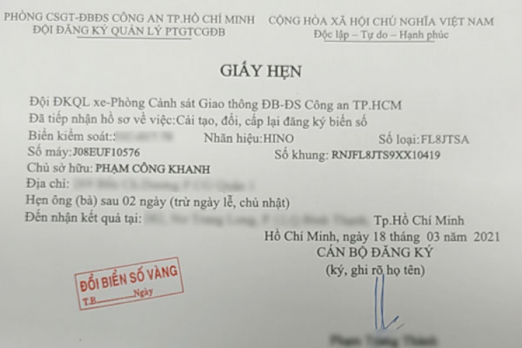 Giấy Hẹn Lấy Cà Vẹt Xe Ô Tô: Quy Trình và Những Lưu Ý Quan Trọng Giấy Hẹn Lấy Cà Vẹt Xe Ô Tô: Quy Trình và Những Lưu Ý Quan Trọng
