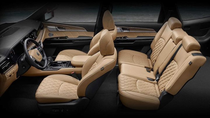Nội thất Kia Mohave với không gian khoang lái đẳng cấp và sang trọng