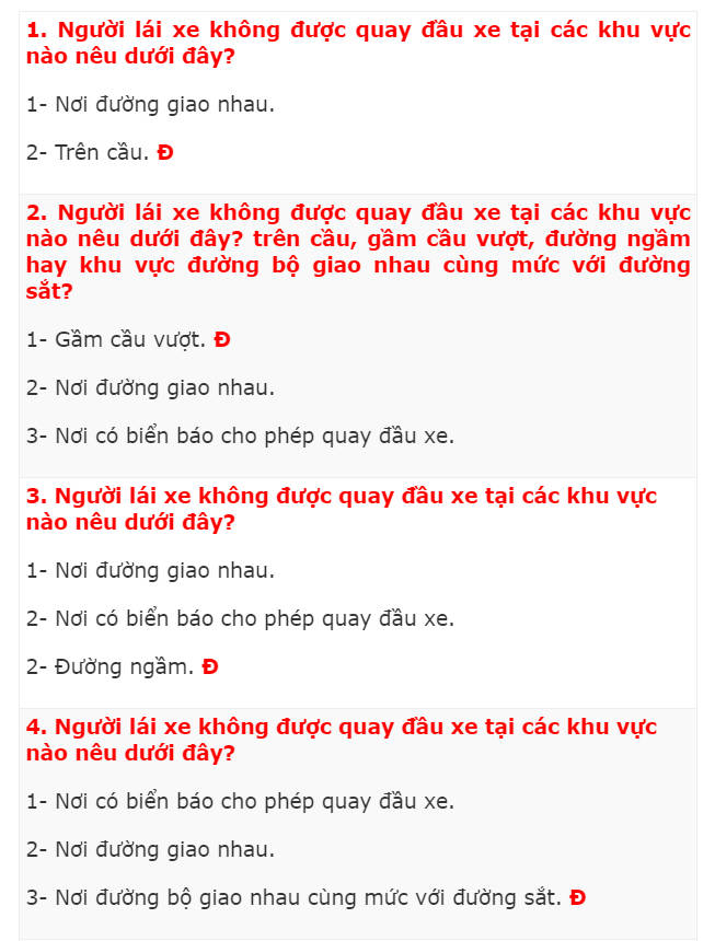 Tải Đề Thi Sát Hạch Lái Xe Ô Tô Mới Nhất Chuẩn Bộ GTVT