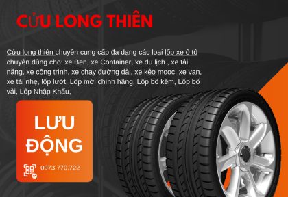 Cửa hàng cung cấp lốp xe ô tô uy tín tại Bình Dương