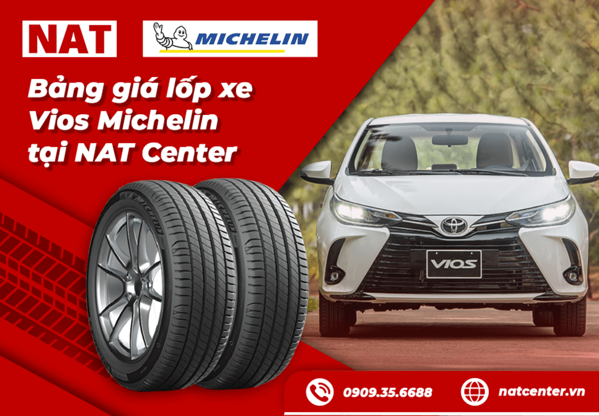 Báo giá lốp xe ô tô Vios cập nhật: Chọn lốp nào tốt nhất?