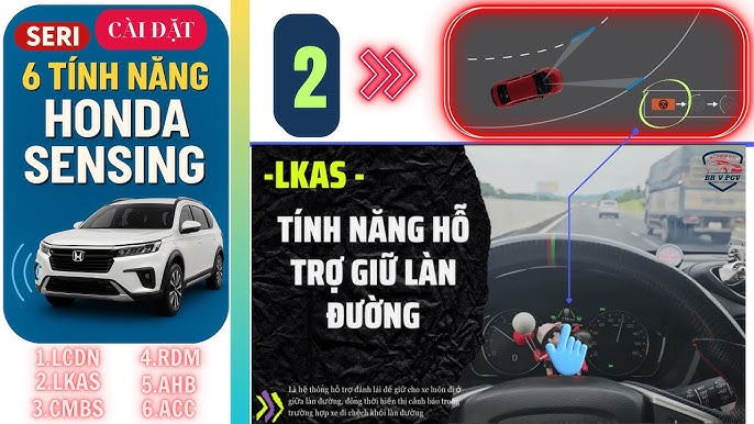 Hệ thống giữ làn đường trên ô tô hoạt động
