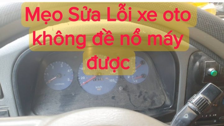 Ắc quy ô tô và các cực nối khi xe không đề được