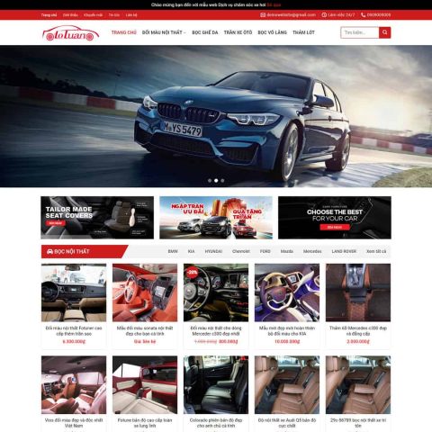 Theme WordPress Nội Thất Xe Ô Tô: Lựa Chọn Tối Ưu Cho Website Của Bạn