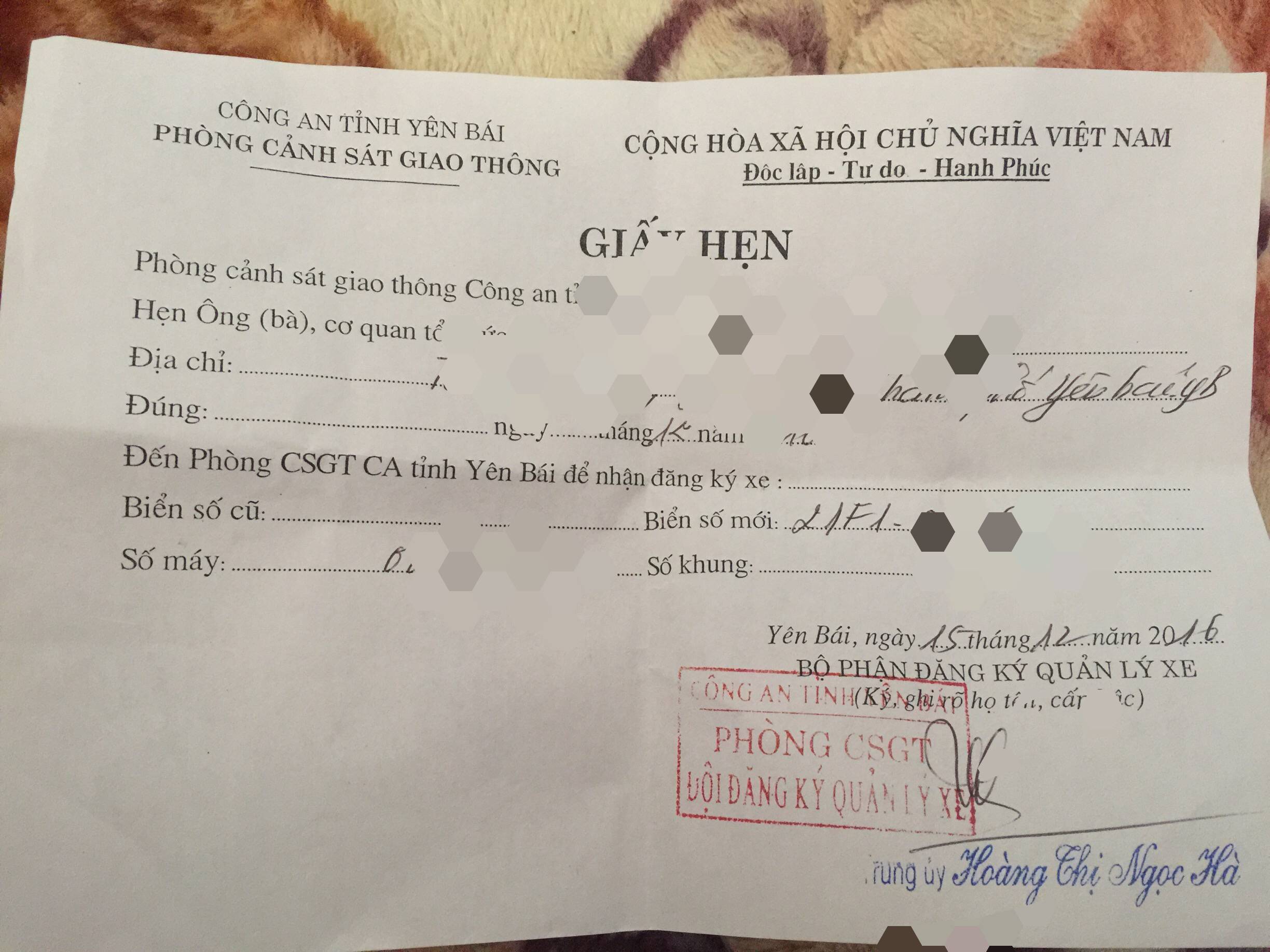 Giấy Hẹn Lấy Cà Vẹt Xe Ô Tô: Quy Trình và Những Lưu Ý Quan Trọng Giấy Hẹn Lấy Cà Vẹt Xe Ô Tô: Quy Trình và Những Lưu Ý Quan Trọng
