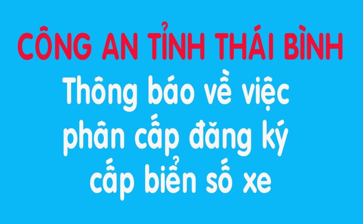 Xe ô tô chuẩn bị đăng ký tại Thái Bình